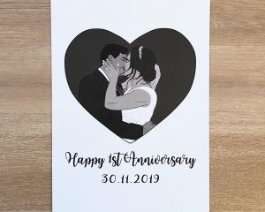 Heart Custom Portrait Illustration