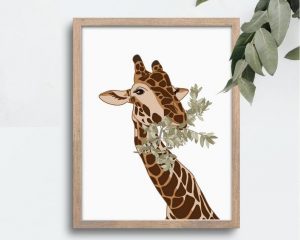 Giraffe Art Print