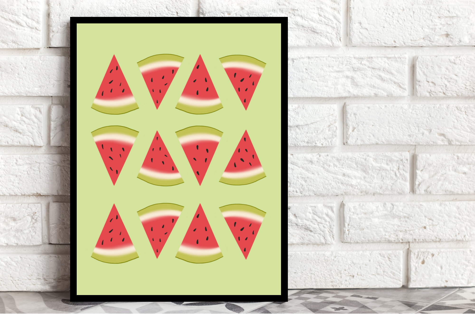 Watermelon Art Print Watermelon Art Print