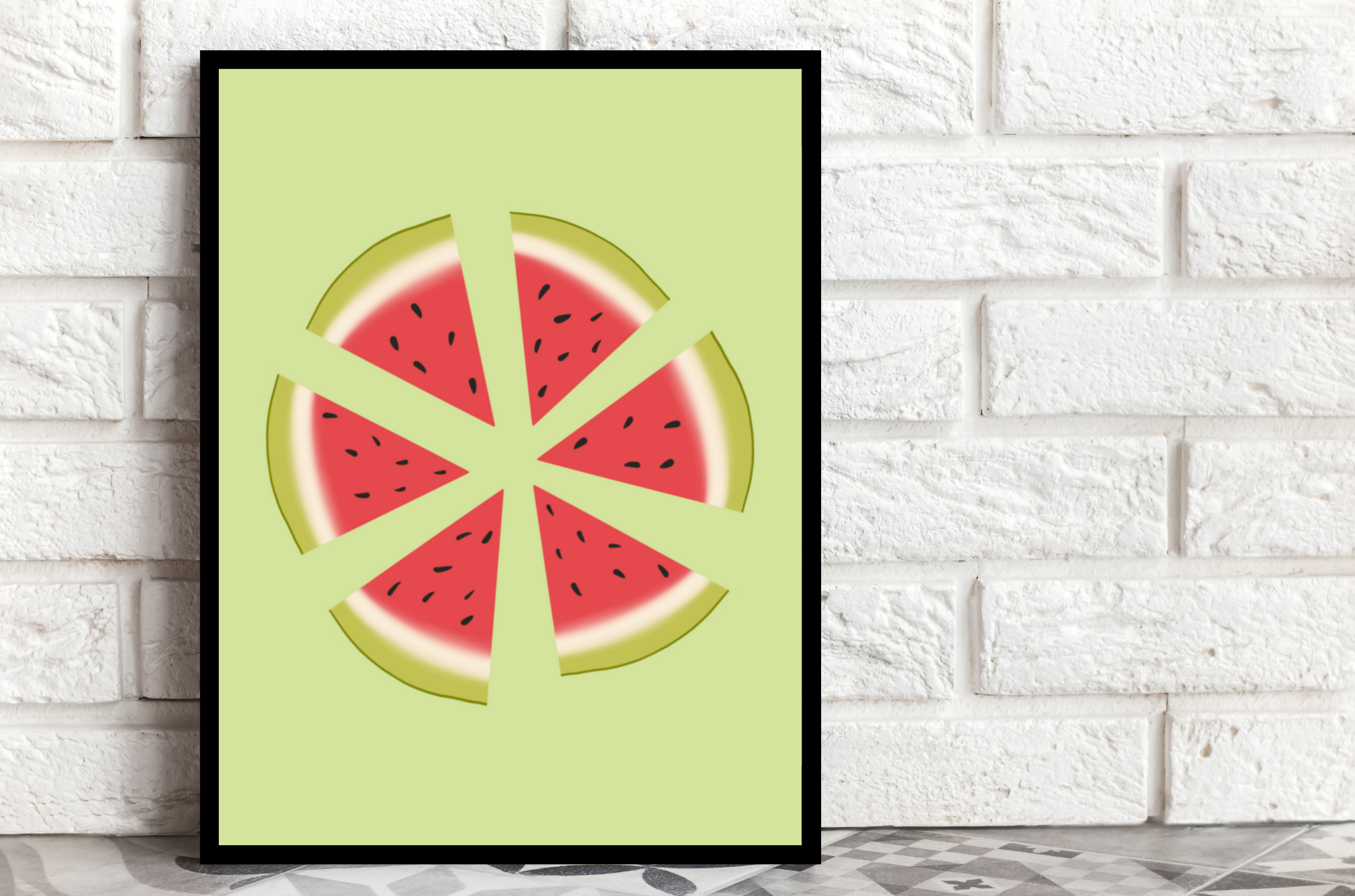 Watermelon Art Print Watermelon Art Print