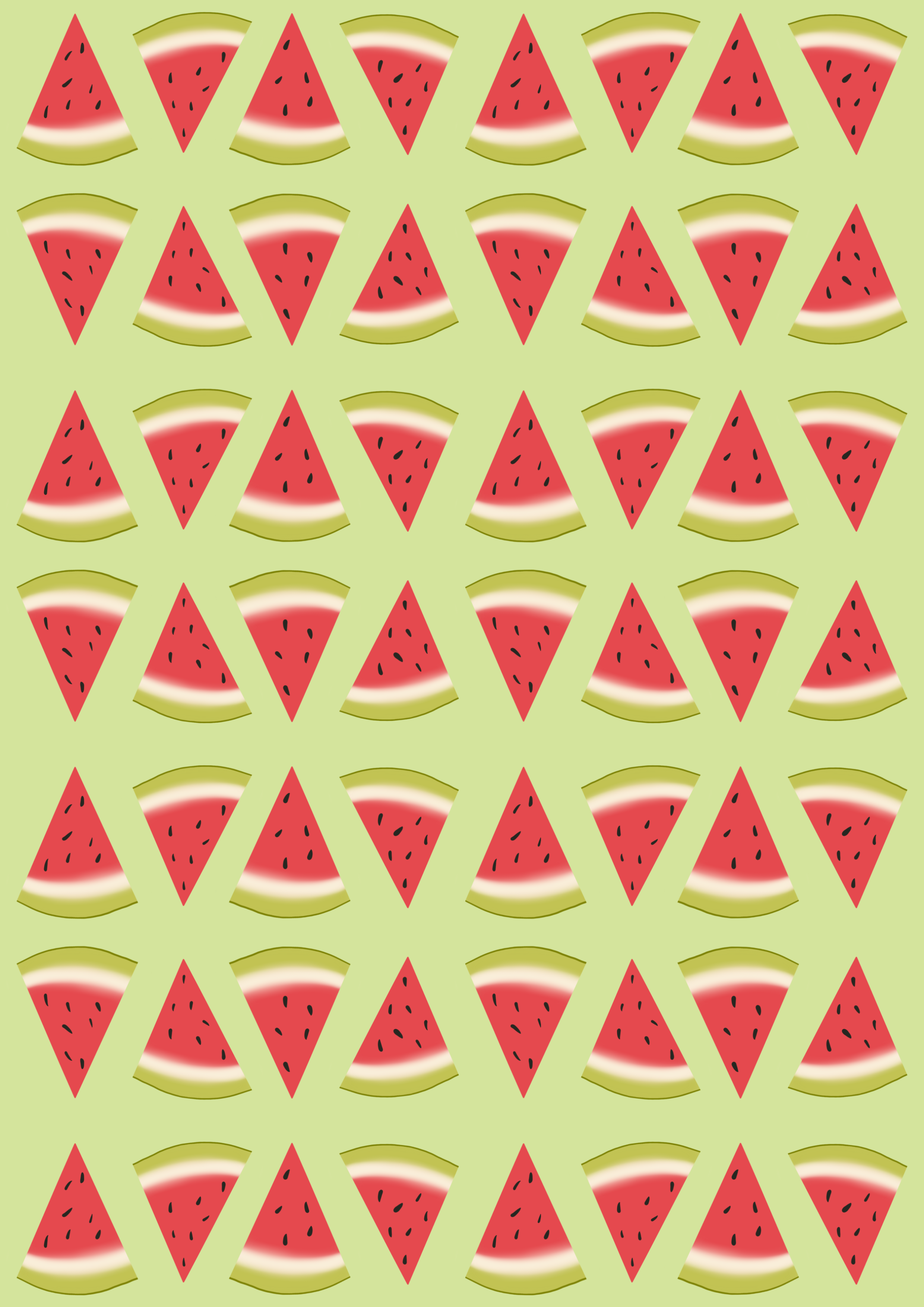 Watermelon Art Print Watermelon Art Print