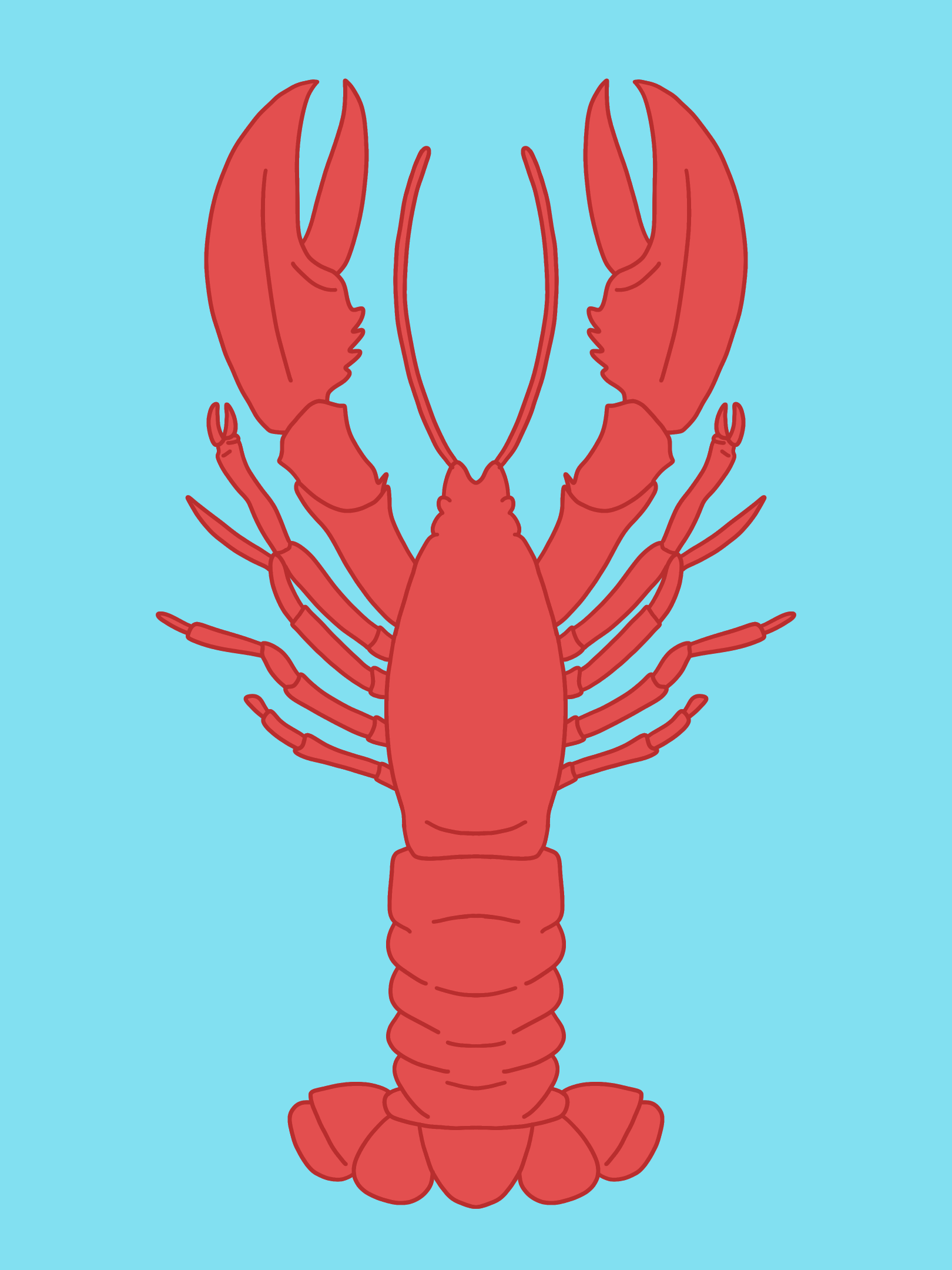 Lobster Art Print Lobster Art Print