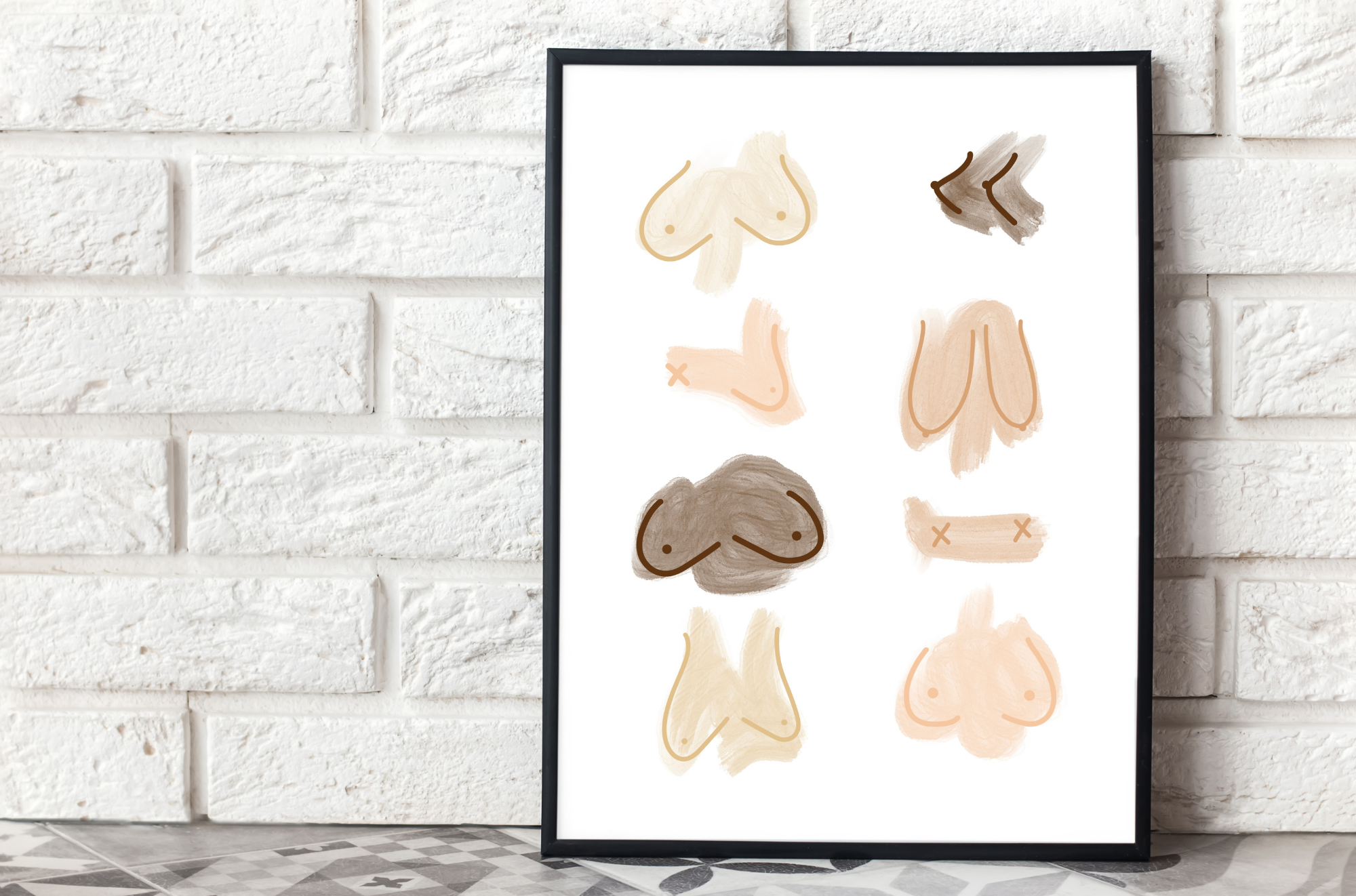 05.06.2010 - forever-6 Boob Self Love Art Print