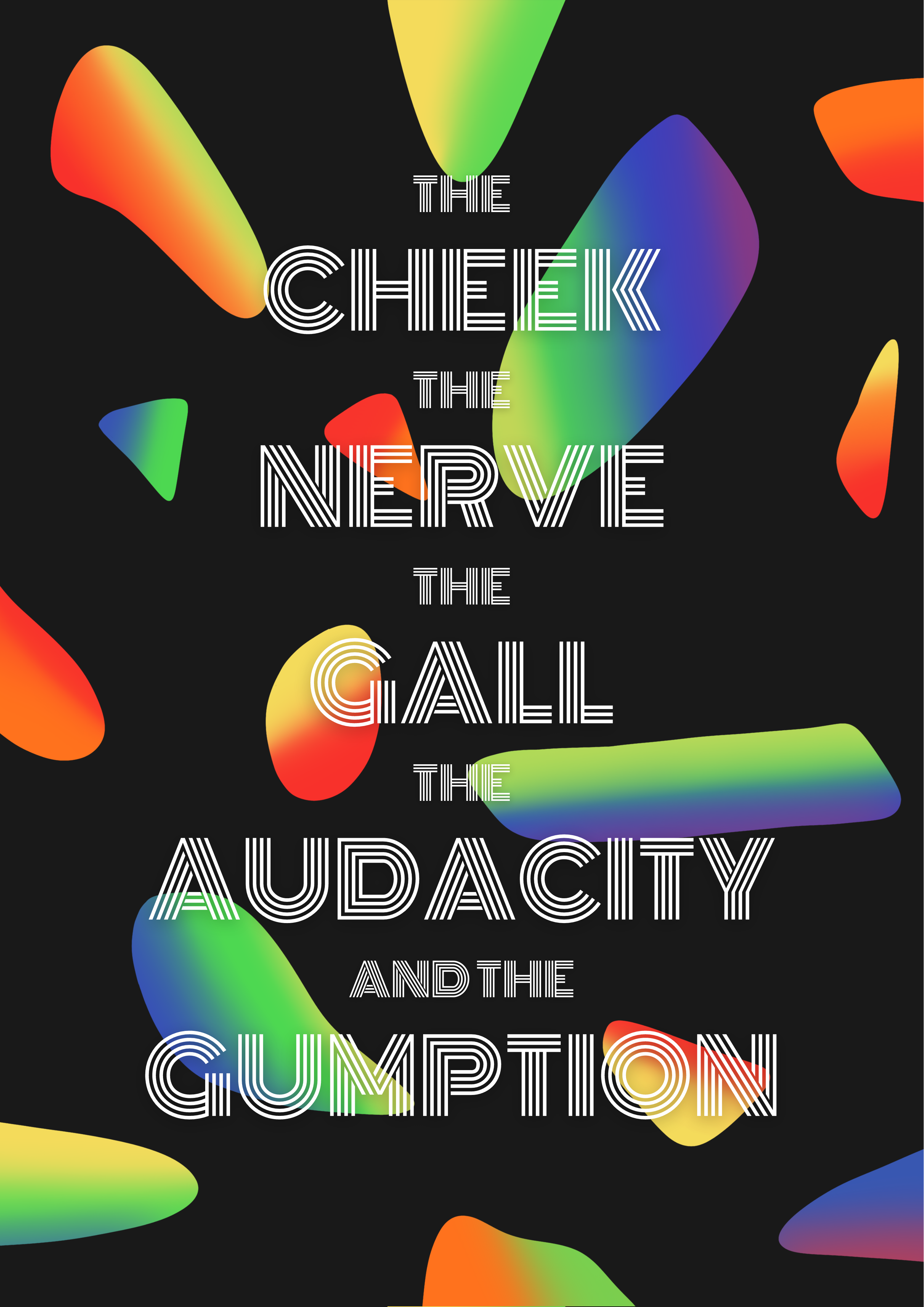 The Cheek The Nerve The Gall The Audacity and The Gumption The Cheek The Nerve The Gall The Audacity and The Gumption