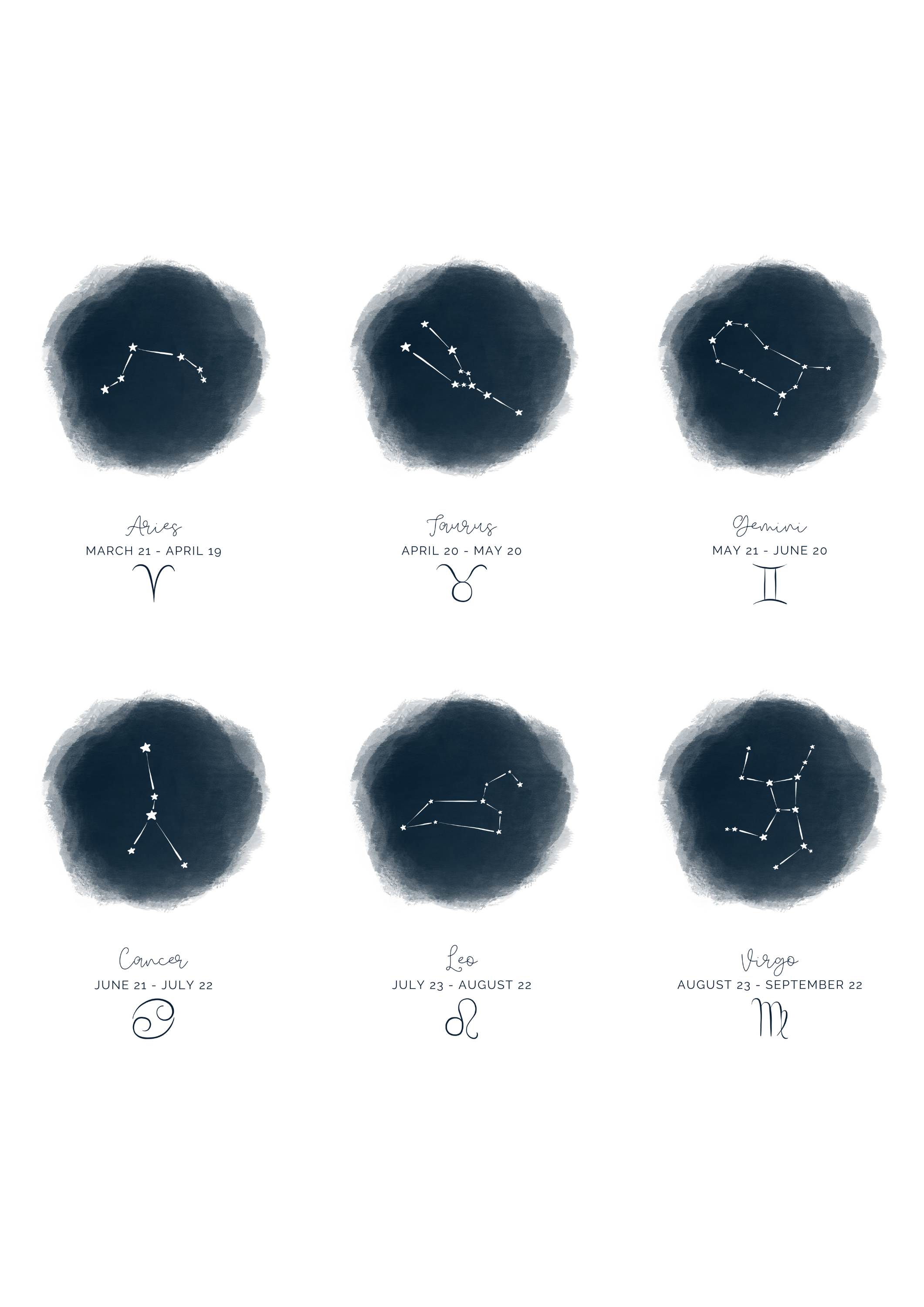 Star Sign Prints Star Sign Prints