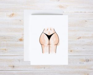 Booty Greetings Card