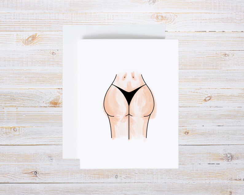 Booty Greetings Card Booty Greetings Card